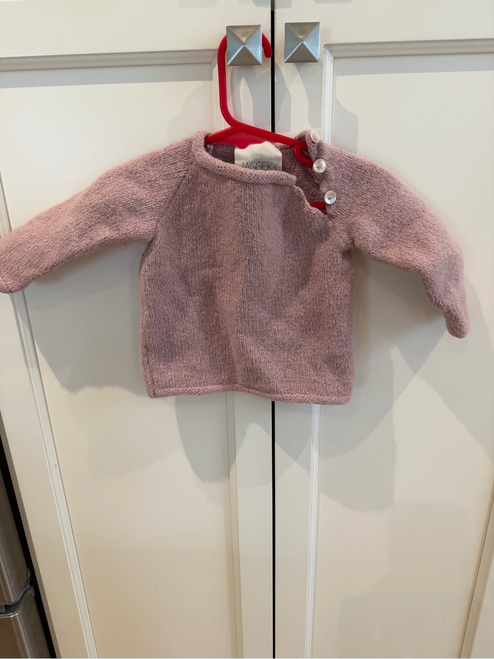 Jaggery London 2t Soft Pink Knit Baby Sweater